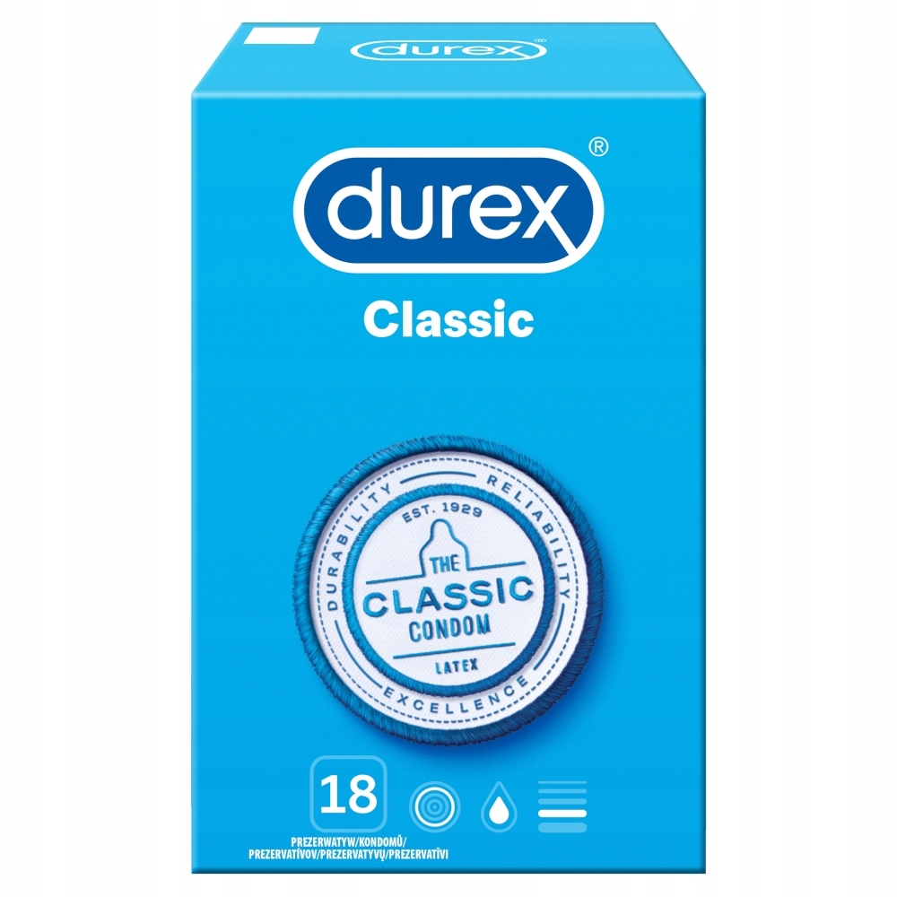 

Durex Classic prezerwatywy klasyczne gładkie 18szt