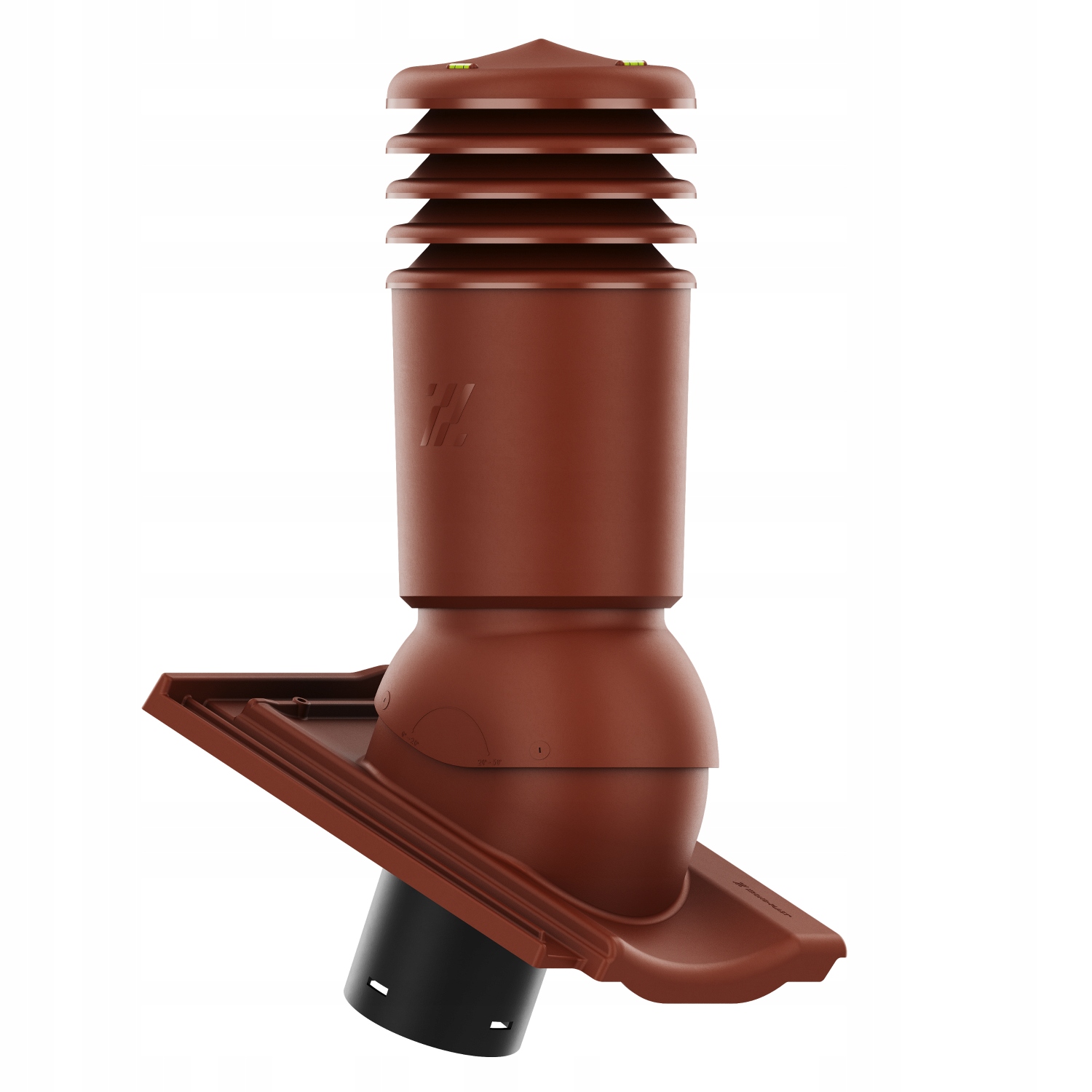 větrací komín Izolovaný 125 HiVent Creaton Cantus Měděná Angoba