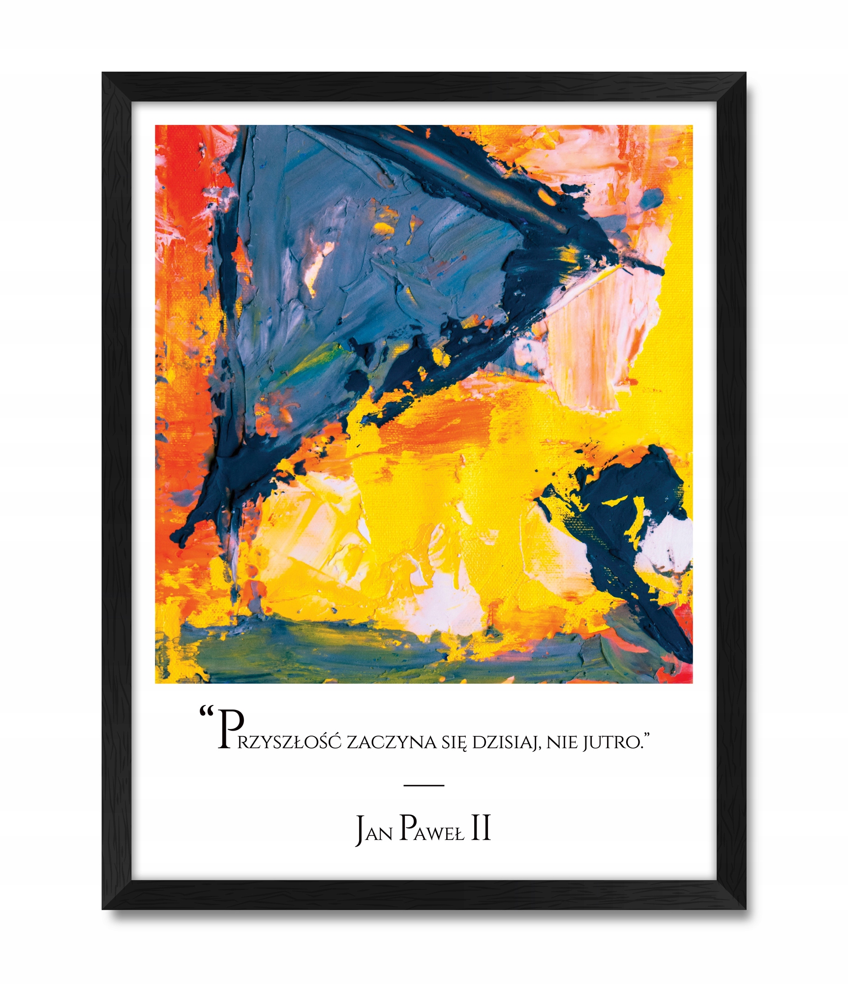 

Piękny plakat obraz rama Abstrakcja Jan Paweł II