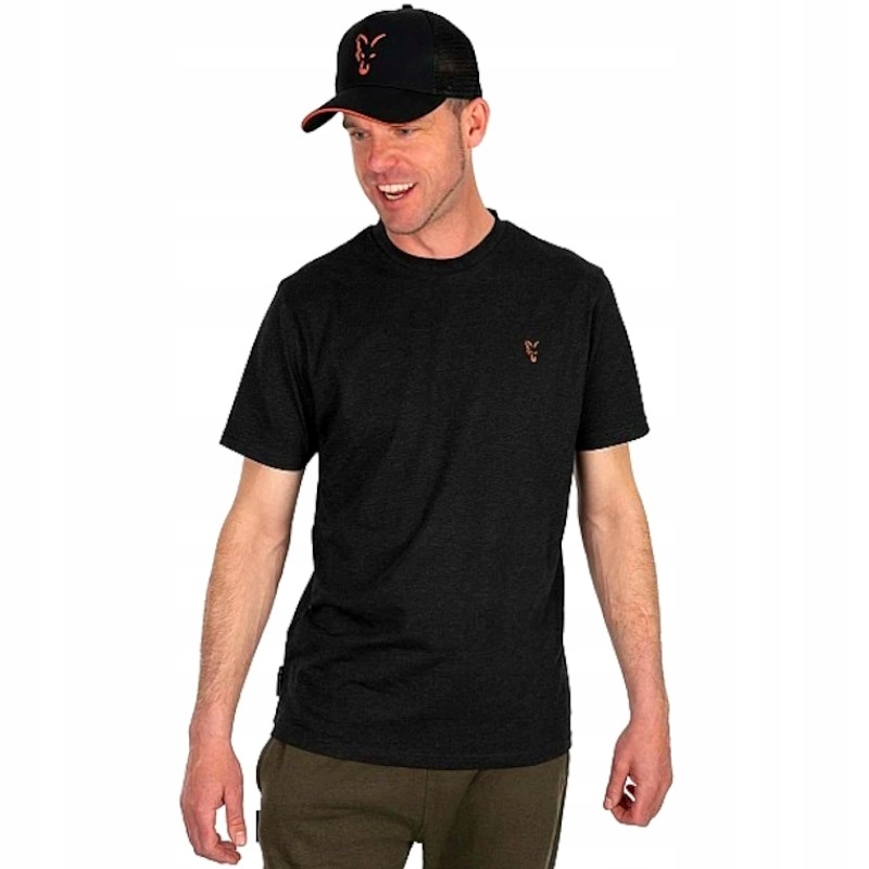 Koszulka Wędkarska Fox Collection T-Shirt Black Orange L Dla Karpiarza