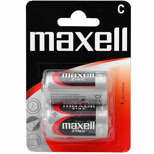 

2X Maxell Batteria Magnezowo-cynkowa R14 Blister
