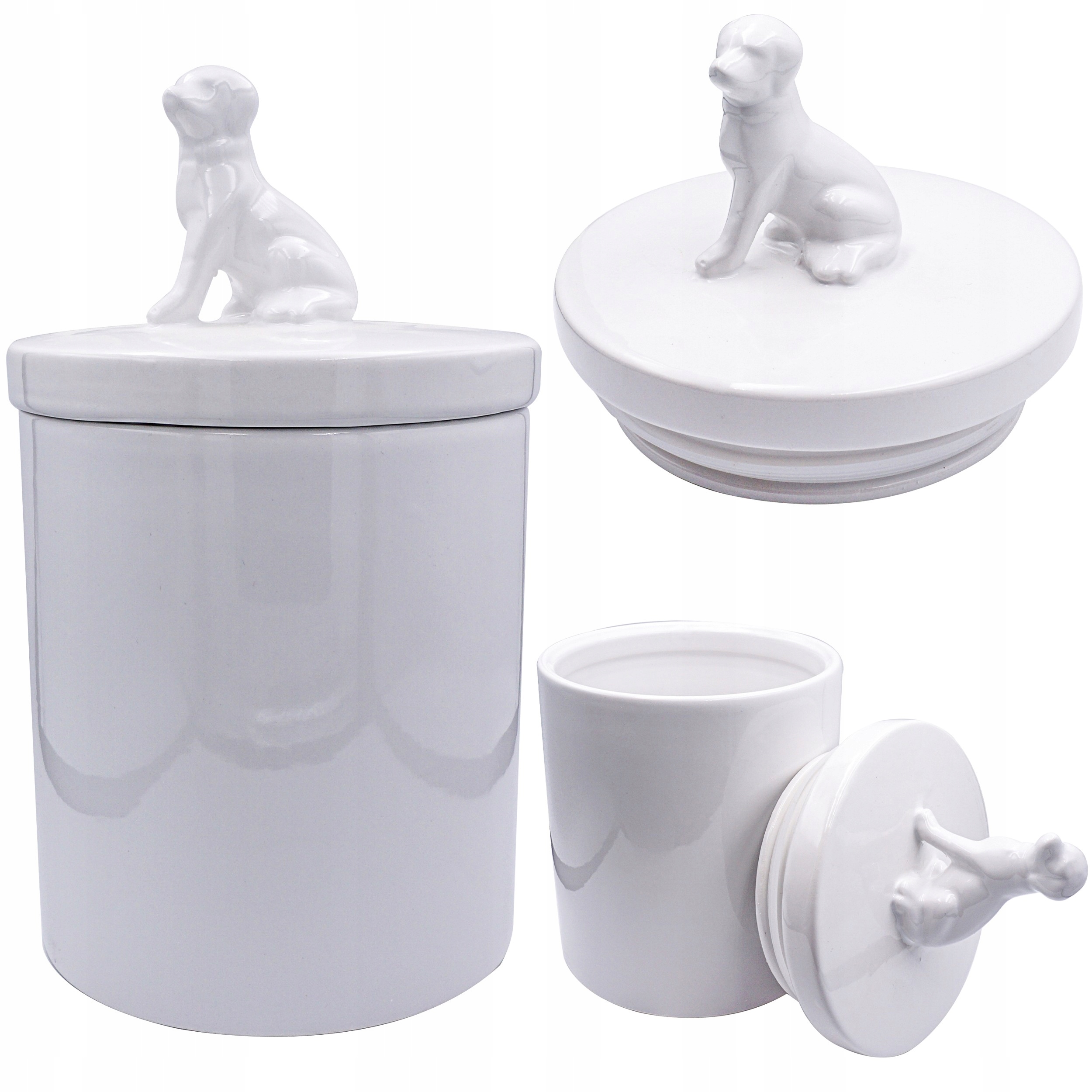 Levně Stylový Keramický Zásobník Na Krmivo Pro Psy O Objemu 1,6 L