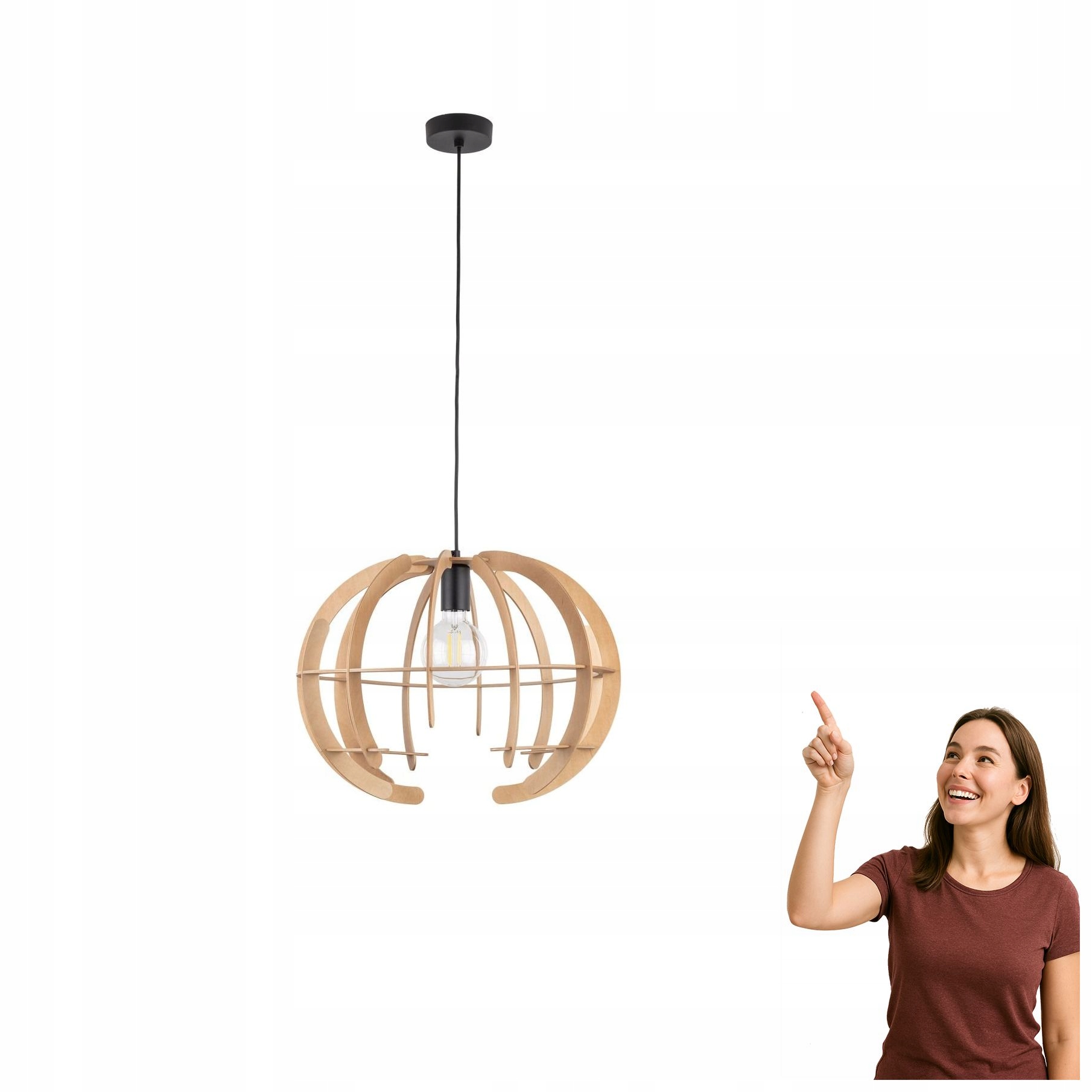 Závěsná lampa Venus Wood M 6886 Tk Lighting