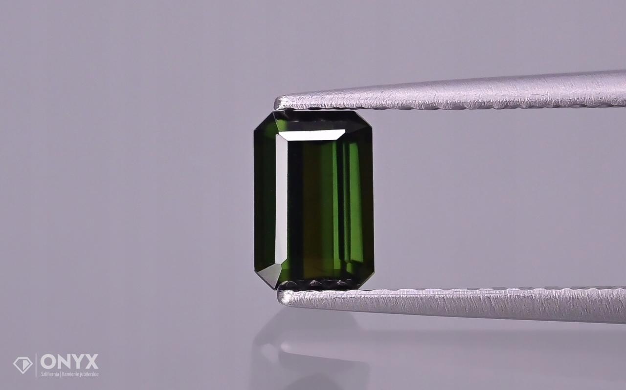 Turmalín Verdelit fazetovaný oktagon 6x4 mm