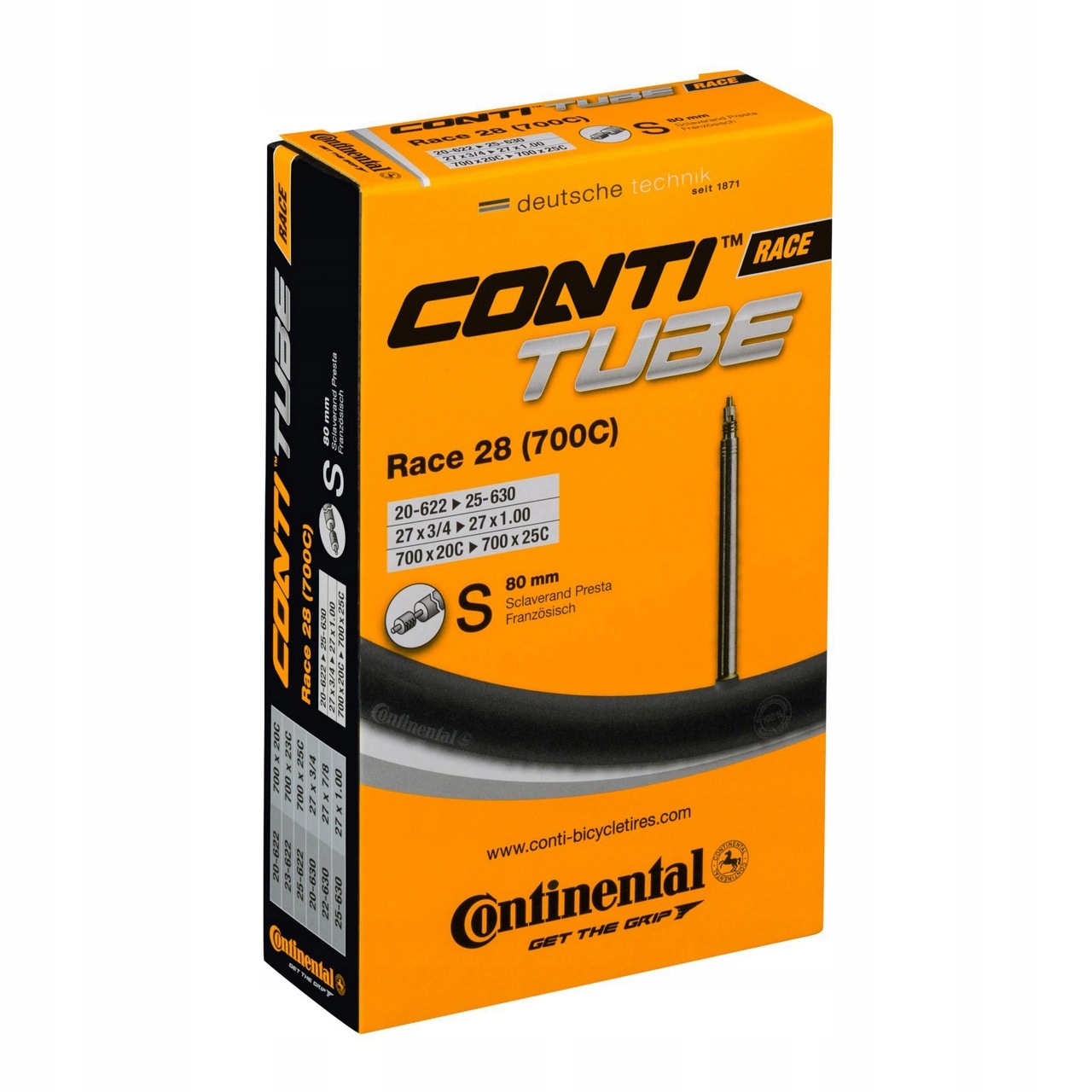 Continental Race Presta 80mm Dętka 28" 700 x 20-25mm