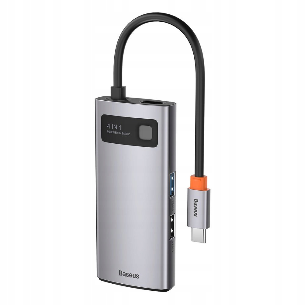 Baseus Metal Gleam Hub 4v1 Usb-c Pd 100W Hdmi Usb 3.2 Usb 2.0 4K 30Hz