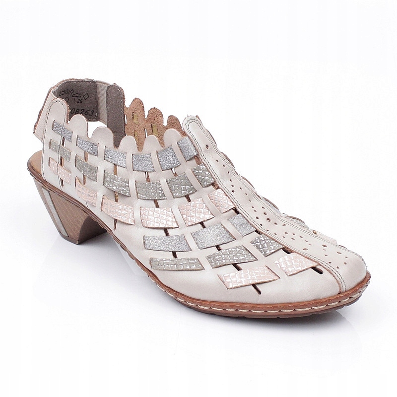 Rieker 46778 Béžová Ažurová Bez Paty vel. 40