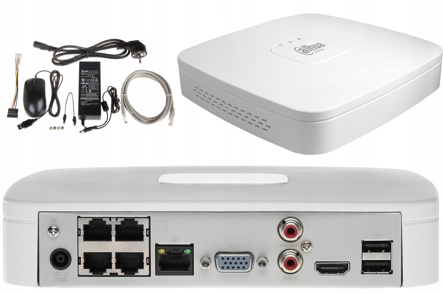 Ip Rekordér NVR2104-P-4KS3 4 Kanály 4xPoE Dahua