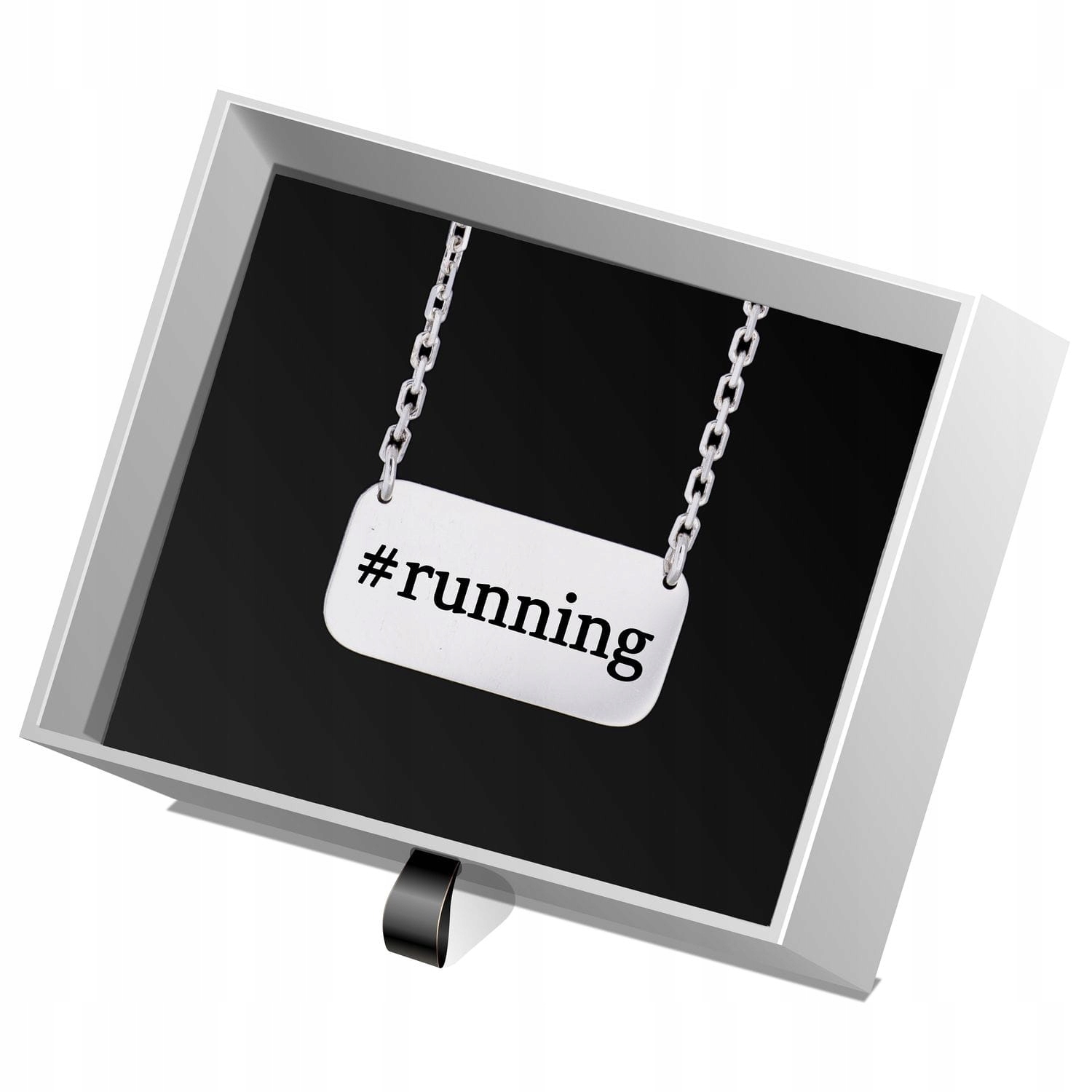 

Srebrny naszyjnik. Srebrna belka. #Running. Ag925