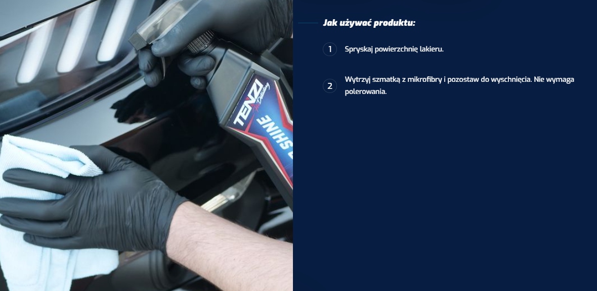 Preparat nabłyszczający CAR SHINE Pro Detailing Producent Tenzi