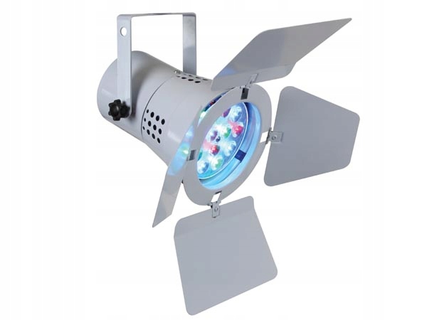 REFLEKTOR MAŁY PAR36 BIAŁY 12x 1W LED RGB