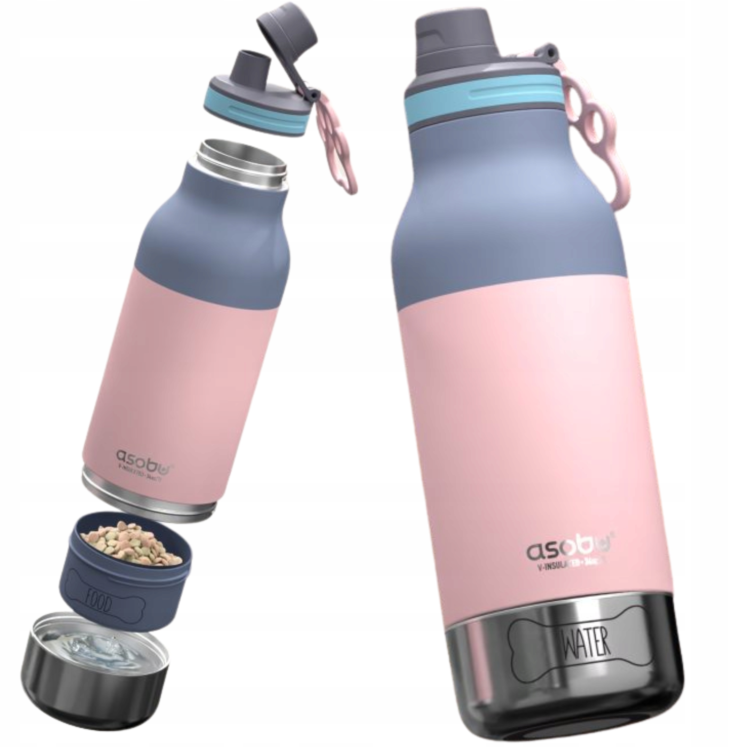 Termoláhev na vodu a krmivo pro psa Asobu Termos 1L Lahev Na Pití pro psa