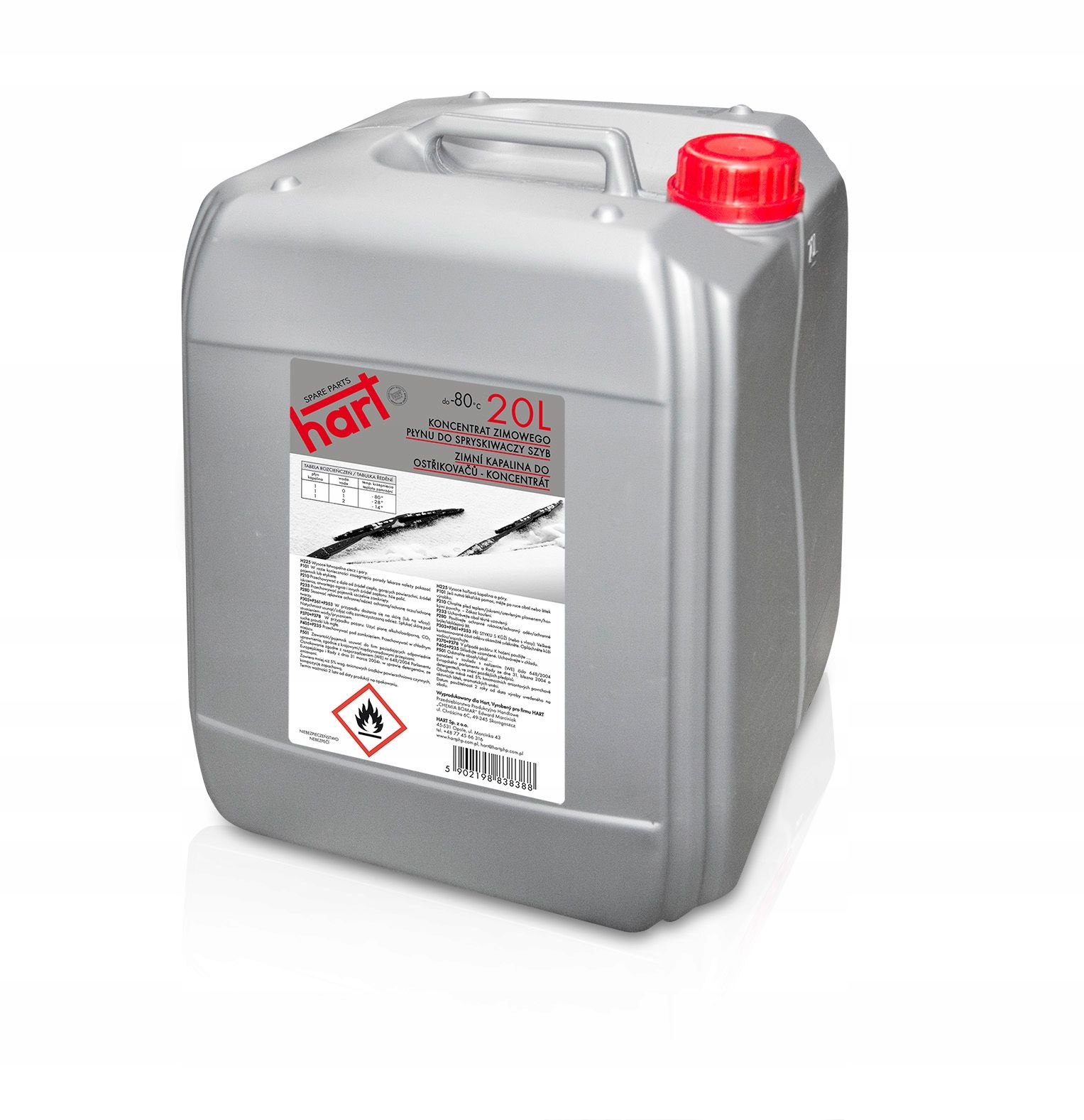 Зимова рідина для омивача 20 л -80 ° C