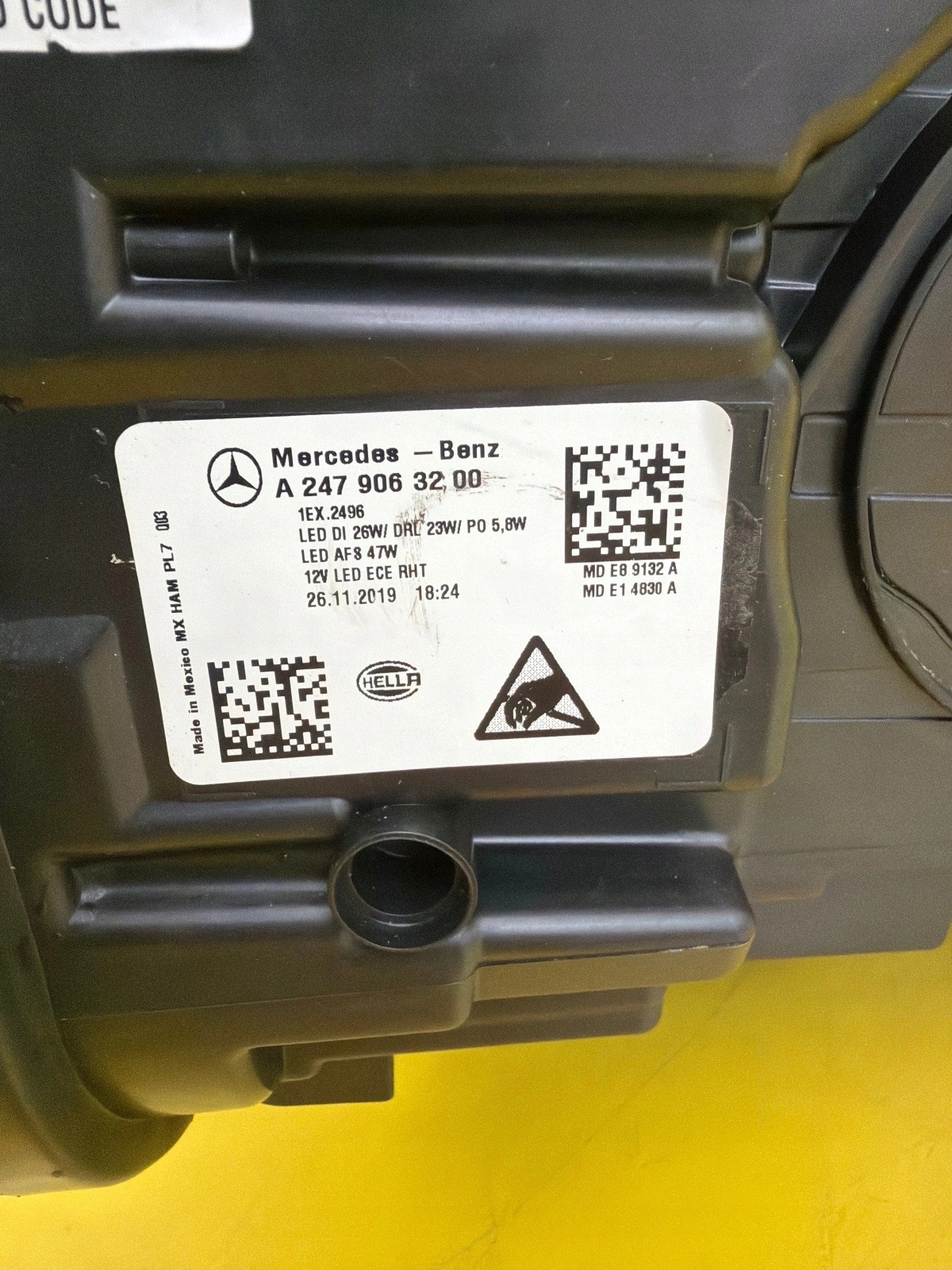feu droit Mercedes GLB W247 Full Led A2479063200