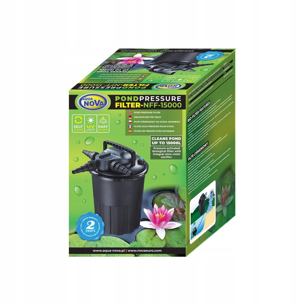 Tlakový filter NFF-15000 (samočistiaci) do očka 36w Uv