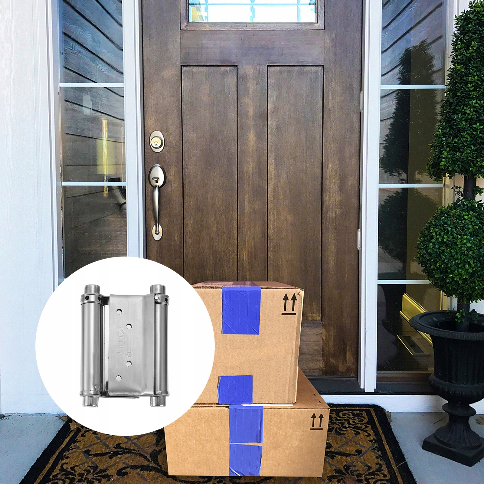 2 SZT. ZAWIAS SPRĘŻYNOWY O PODWÓJNYM DZIAŁANIU Marka bez marki