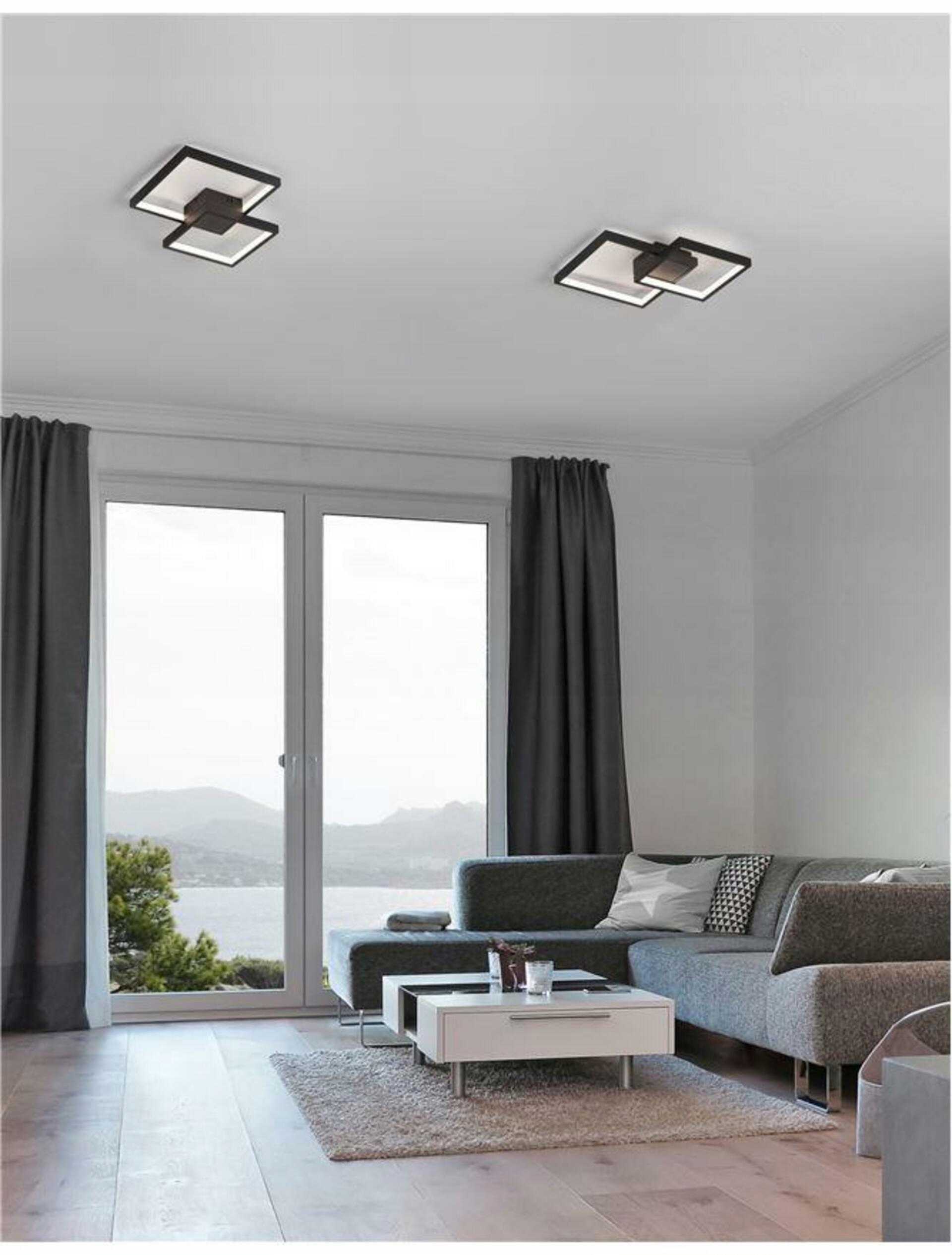 Nova Luce stropné svietidlo Porto čierna oceľ hliník a akryl Led 19W 230V 300