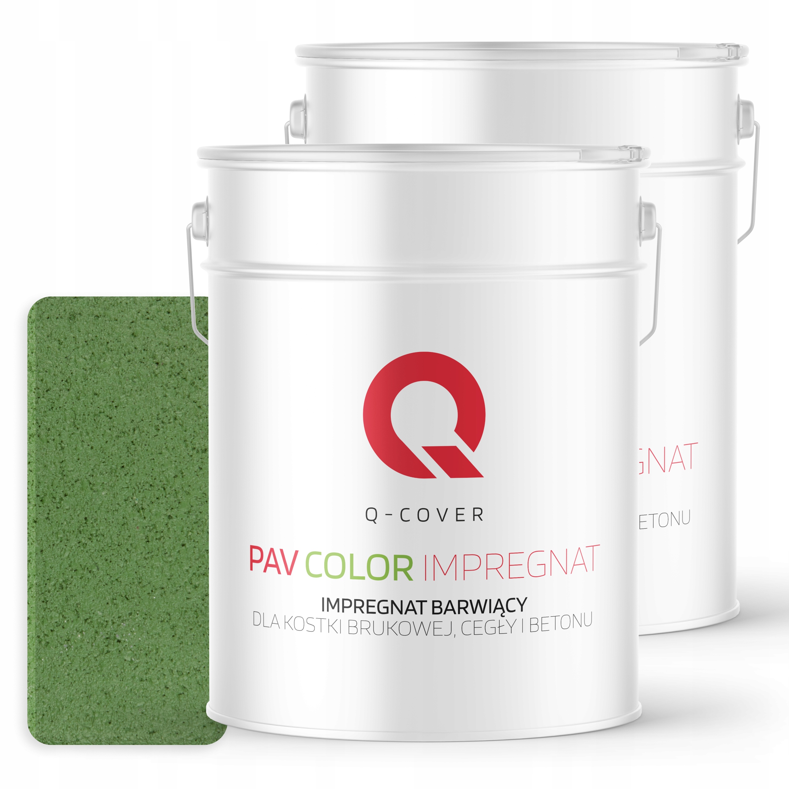 Impregnát Barvící kostka Bruk Mokrý Kámen 10L Barva Zelená Tráva