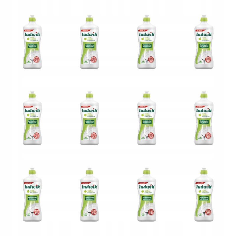 Ludwik – prostředek na mytí nádobí 900 g – zelené jablko X12