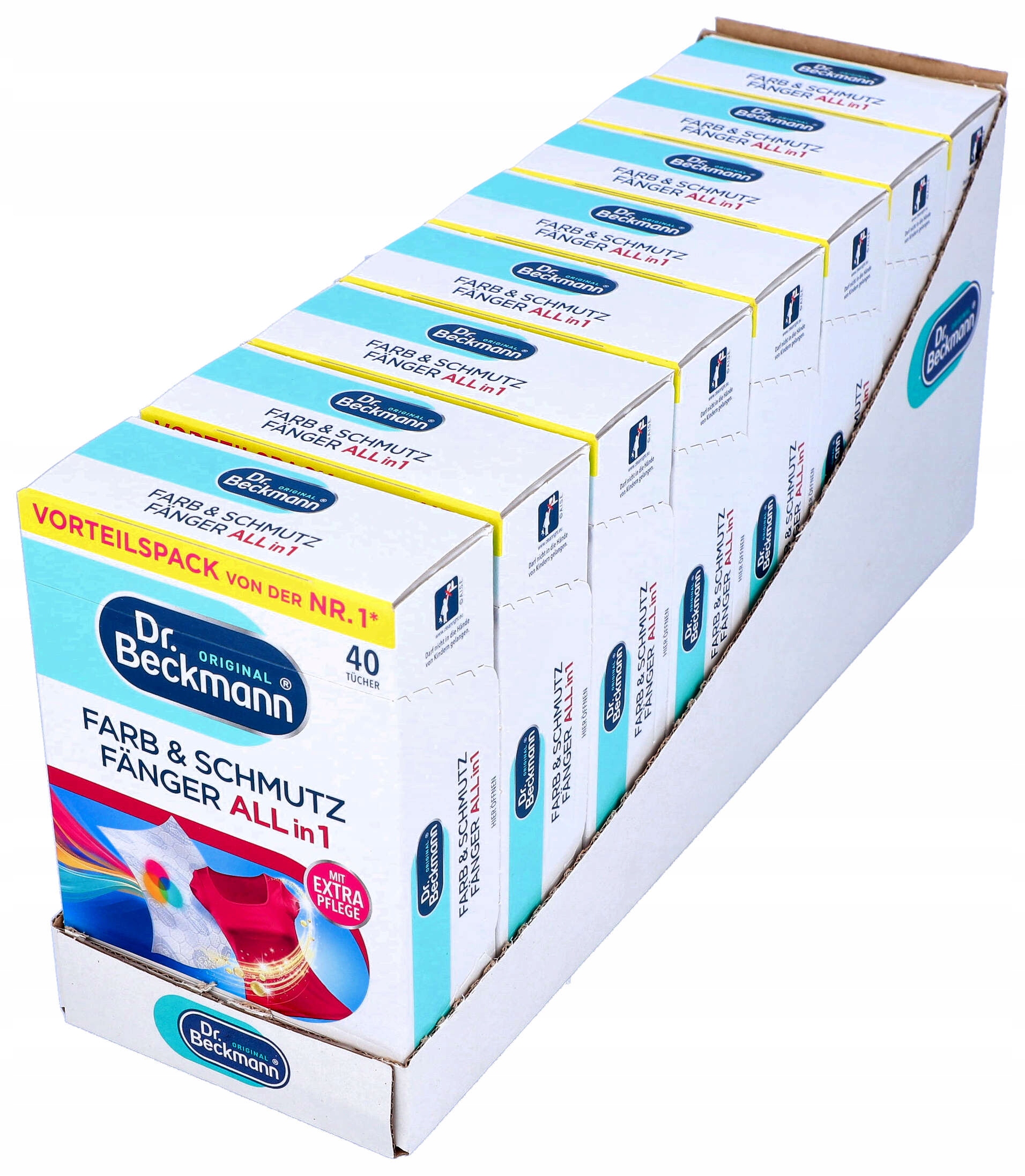 Levně Set 8X Ubrousky zachycující barvu pro praní Dr. Beckmann 40 kusů De