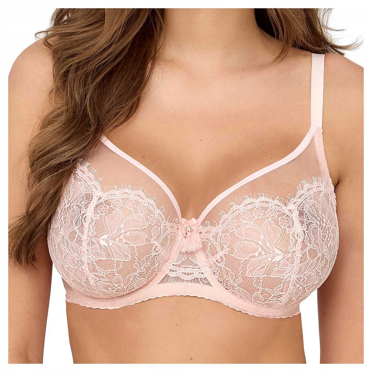 Ava Měkká krajková podprsenka soft Amoure 2222 apricot 90D