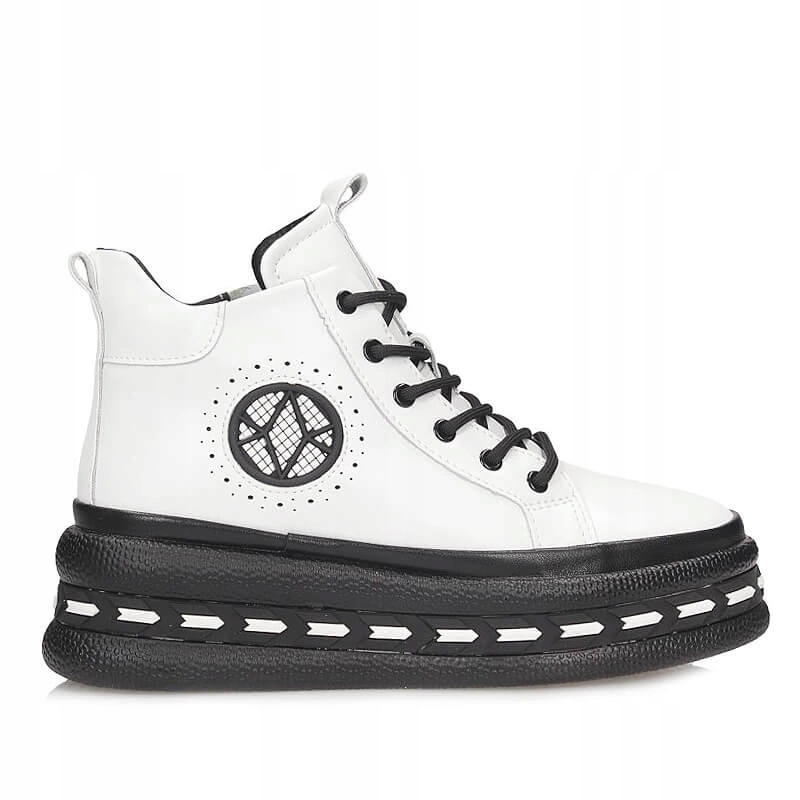 Kožené stylové dámské kotníkové boty Filippo DBT7120/25 Wh