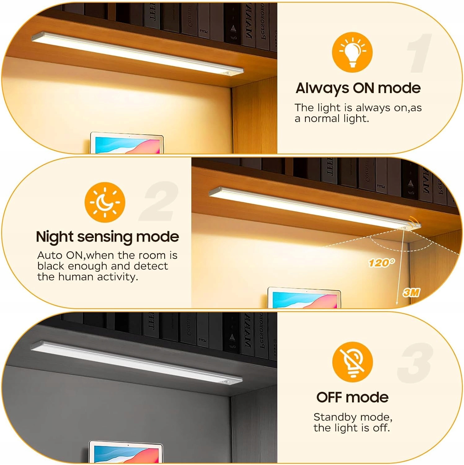 OUILA LAMPA PODSZAFKOWA LED 41CM 3000K CIEPŁA BIEL