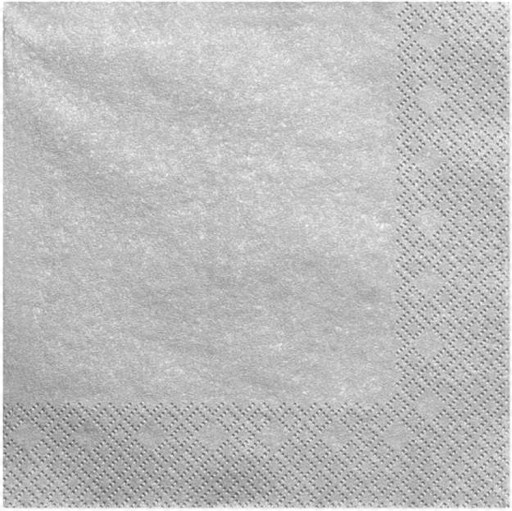 

Serwetki 20SZT 33x33CM Wesele Urodziny! Srebrne