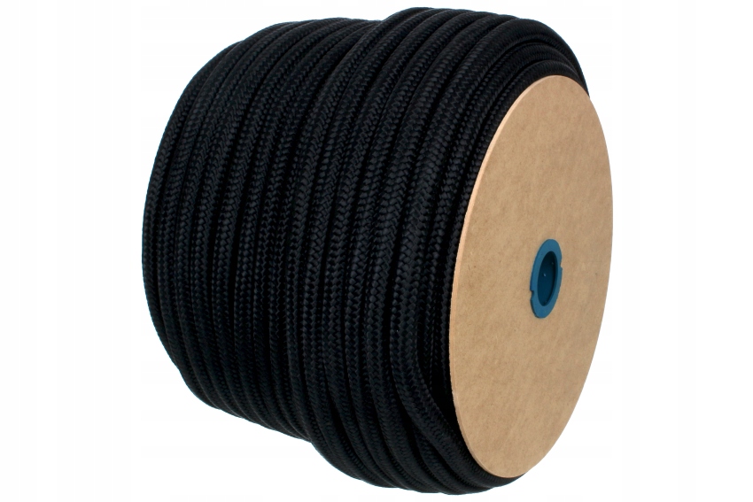 Lina polipropylenowa czarna 8 mm / 15 m PP Model pp