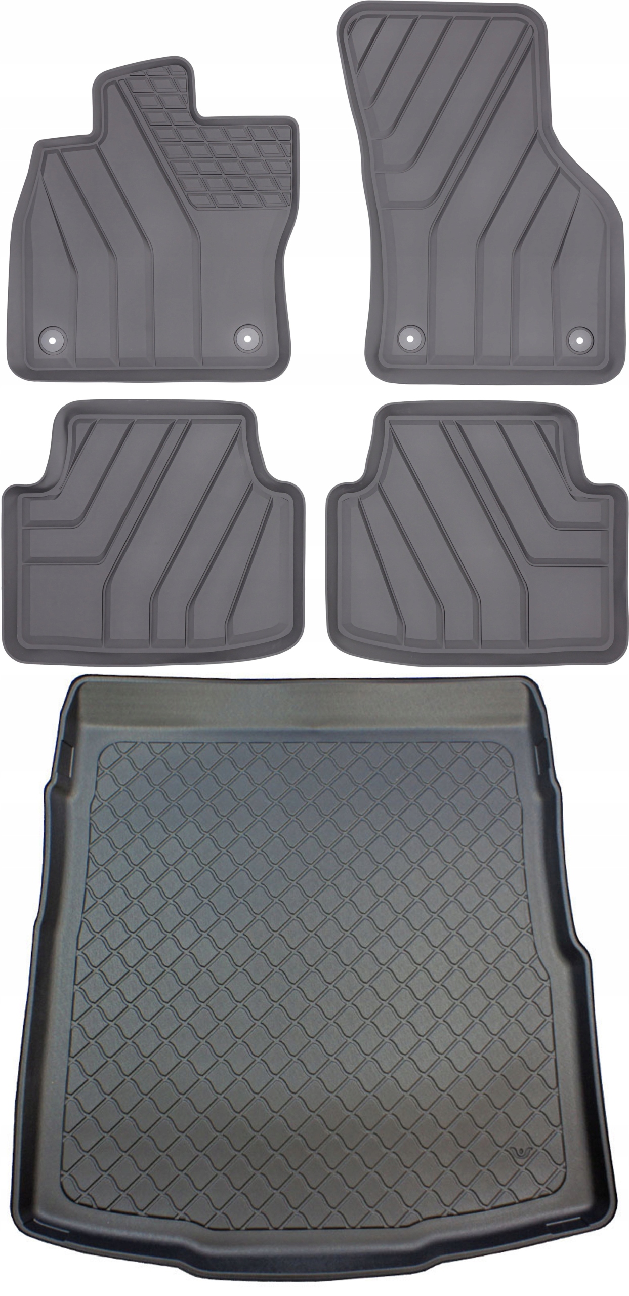 Volkswagen Passat B8 Sedan 2014-2021 Sada Gumové rohože rohož