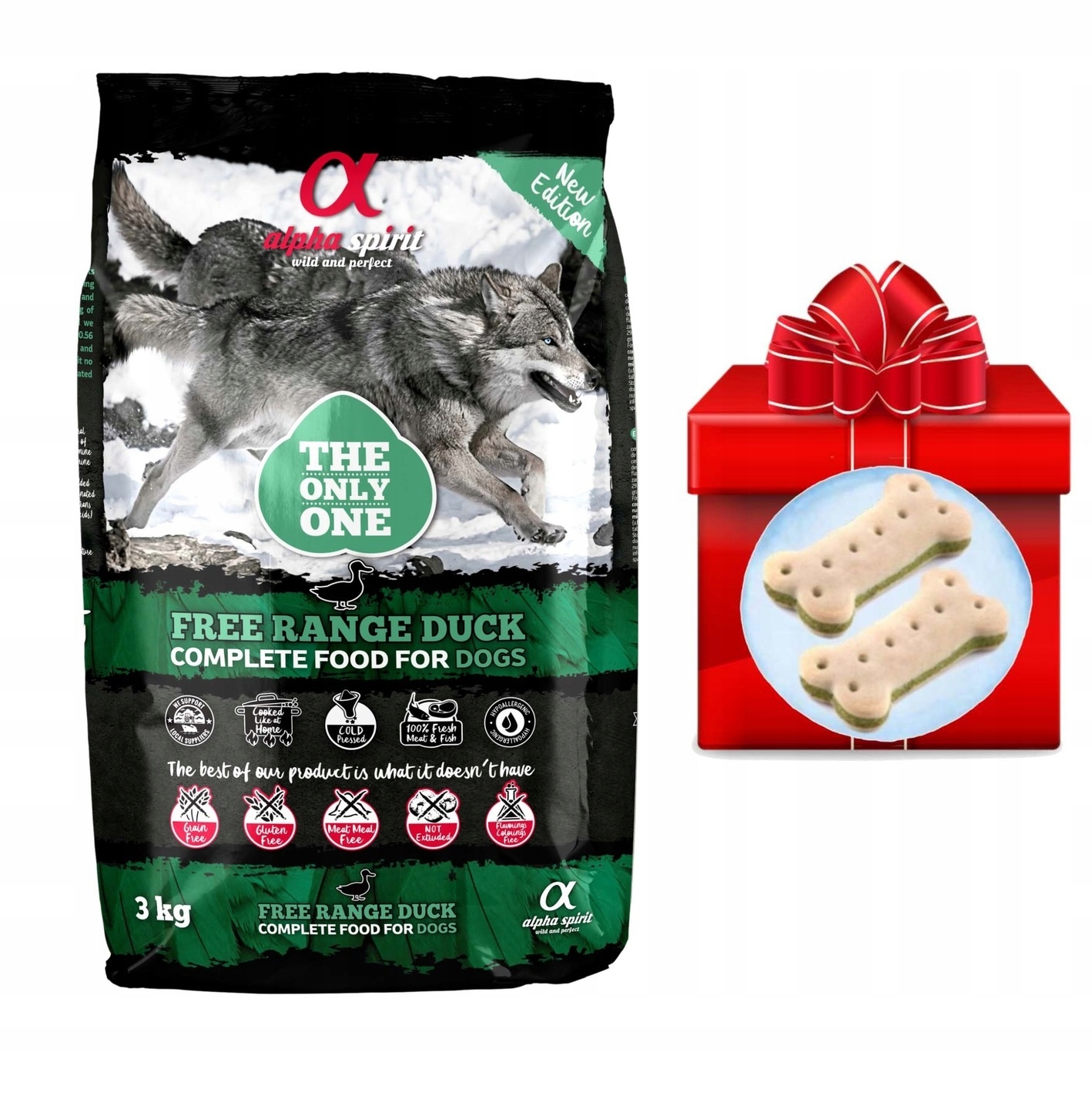 Alpha spirit karma Pełnoporcjowa sucha kaczka 3kg