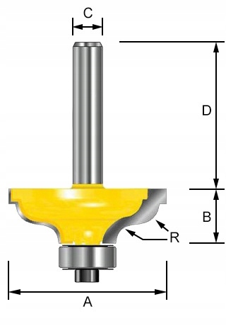 Makita D-11592 Frez 41,28 Profil Sima Zaokr. 8 mm