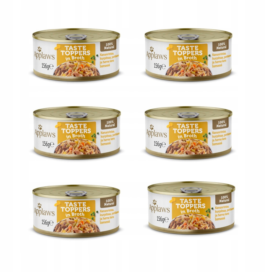 Levně Applaws Taste Toppers in Broth Kuřecí prsa Dýně Mrkev Hrášek 156 g