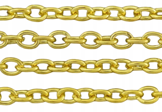 [21101] Łańcuszek anchor drobny 3*2mm kolor złoty