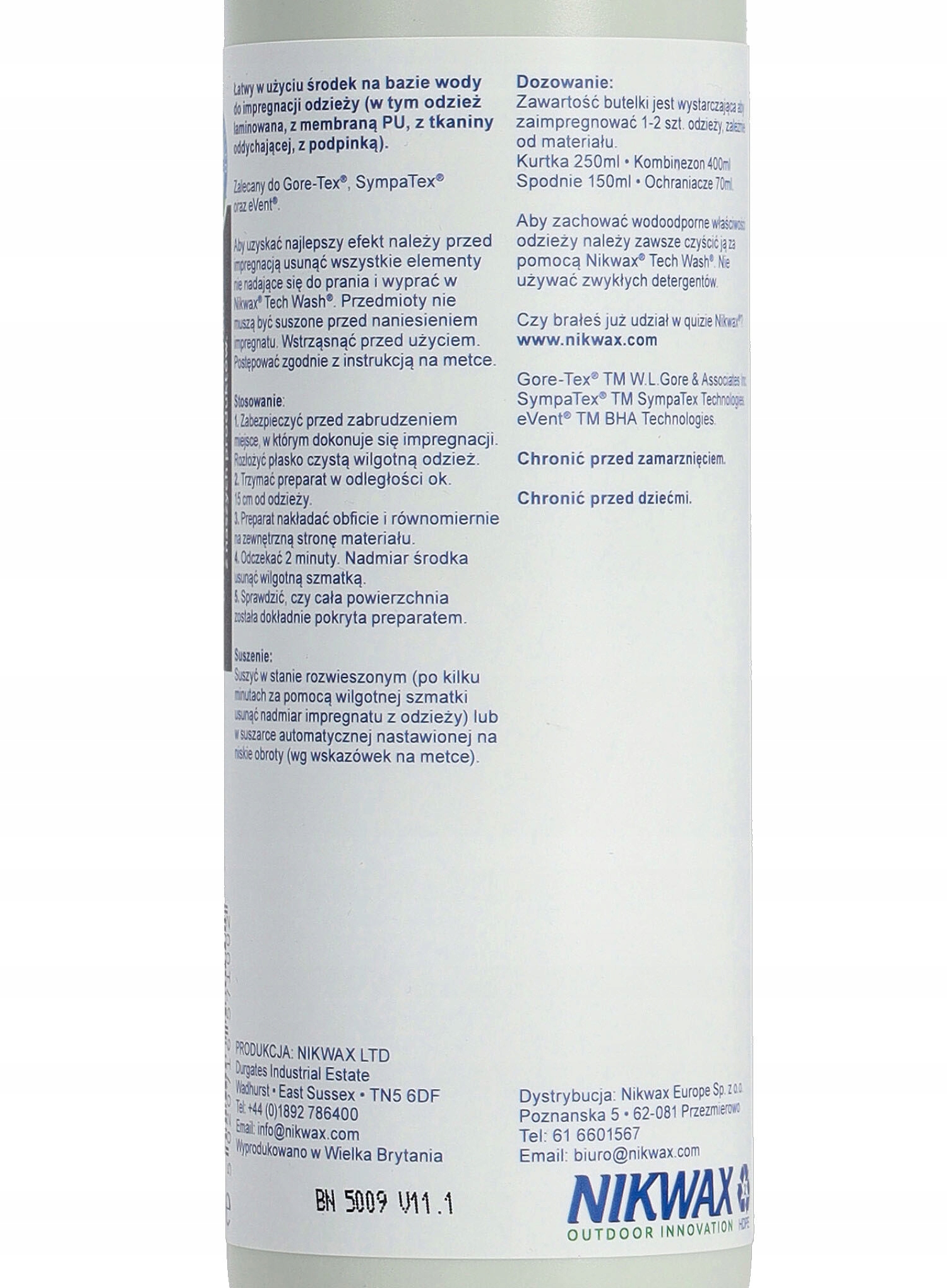 Impregnat w sprayu Nikwax TX Direct Spray On 300 ml Forma spray