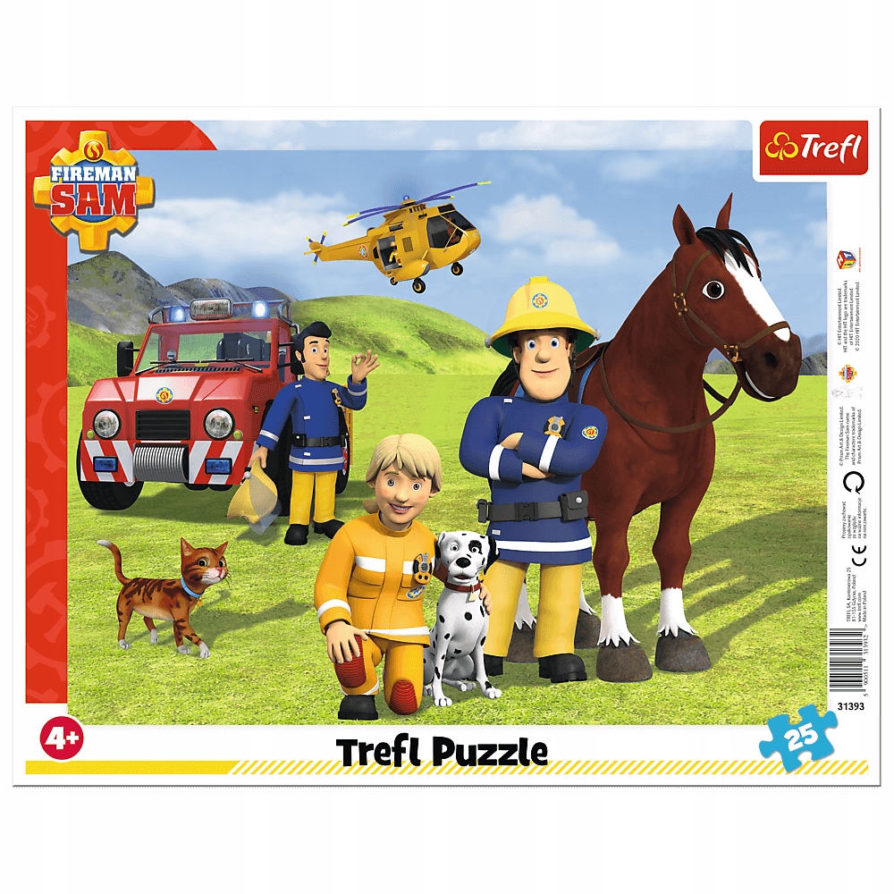 

Puzzle Ramkowe 25 el. Strażak Sam Na Straży Trefl