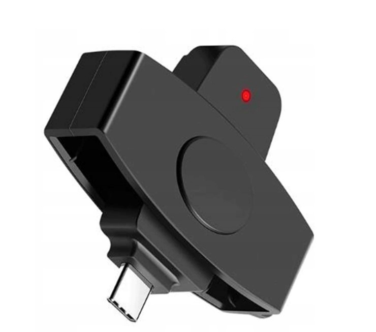 Rocketek CR336 Czytnik Kart Chipowych i SIM USB Adapter Kart SIM USB-C