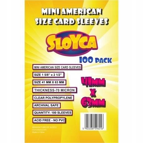 Koszulki Mini American Sloyca 41x63 mm100 szt.
