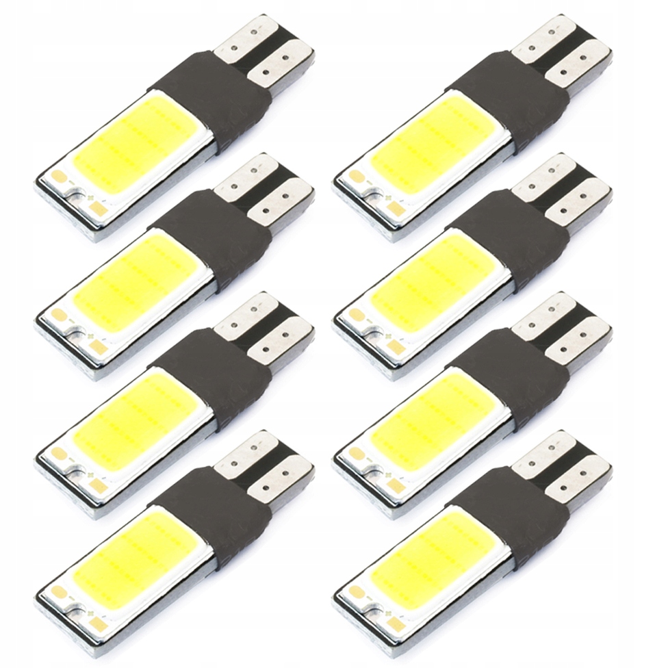 

8x Led W5W 2 diody Cob T10 Canbus Żarówka Can Bus