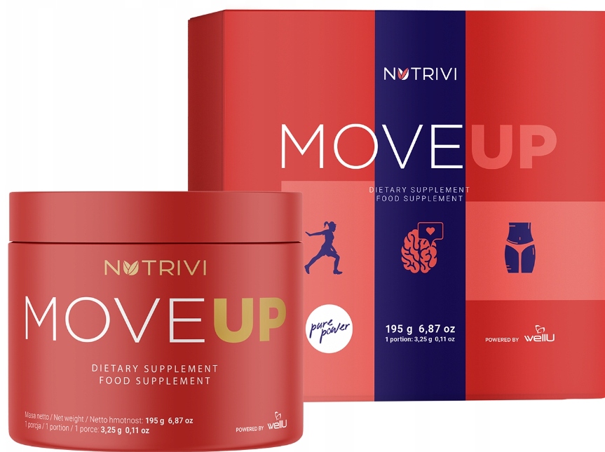 Nutrivi Move Up 195 g – zdravé hubnutí a energie kurkumin guarana