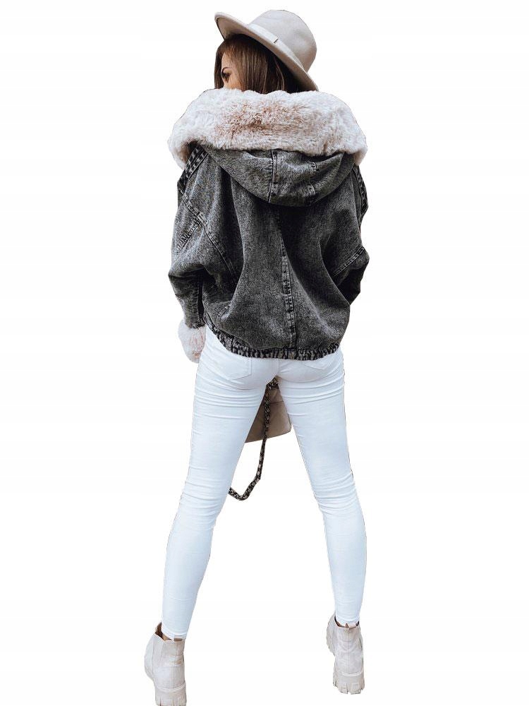 

Kurtka Jeansowa Z Futerkiem Katana Miś Futerko Xs