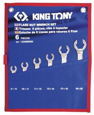 

King-tony Zestaw Kluczy Do Przewodów Hamulcowych 6