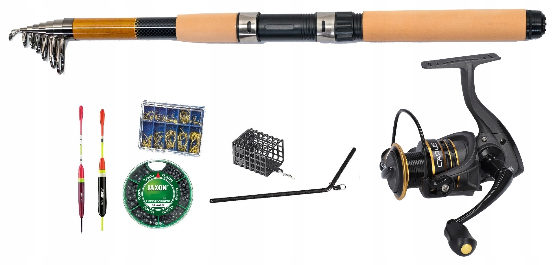 Wędka Teleskopowa 3,6m Kołowrotek Mikado Spławik