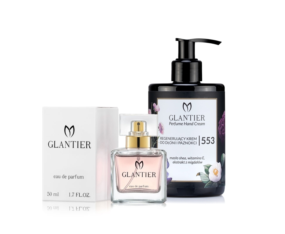 Sada Glantier Parfém 50 ml 553 krém na ruce 300 ml 553