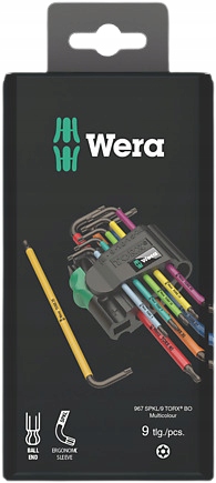 

Zestaw Kluczy Torx 9EL Multicolour Magnetyzer Wera