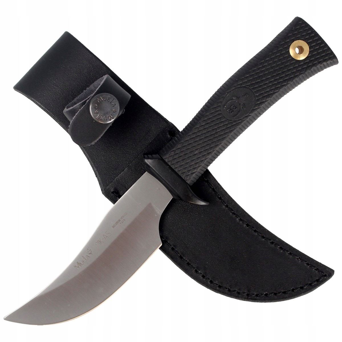 Nůž Muela Pik-as Black Rubber, Satin 420H