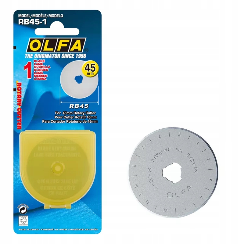 

Ostrze Olfa RB45-1 do noża krązkowego 45mm 1 szt