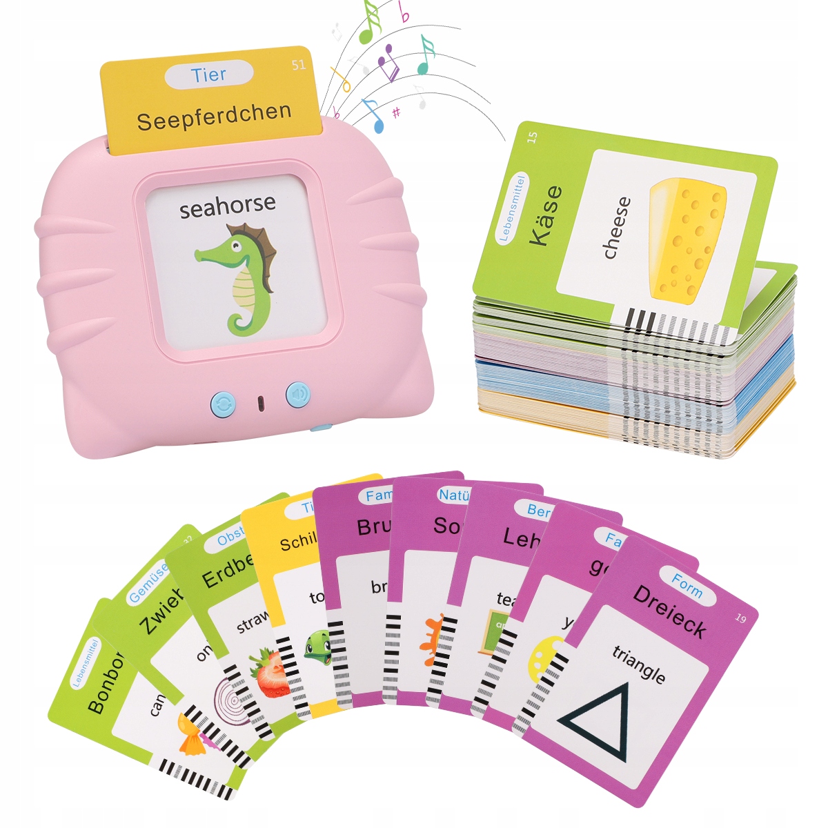 mówiące karty flash, zabawki edukacyjne dla maluchów w wieku 1-6 lat Język angielski