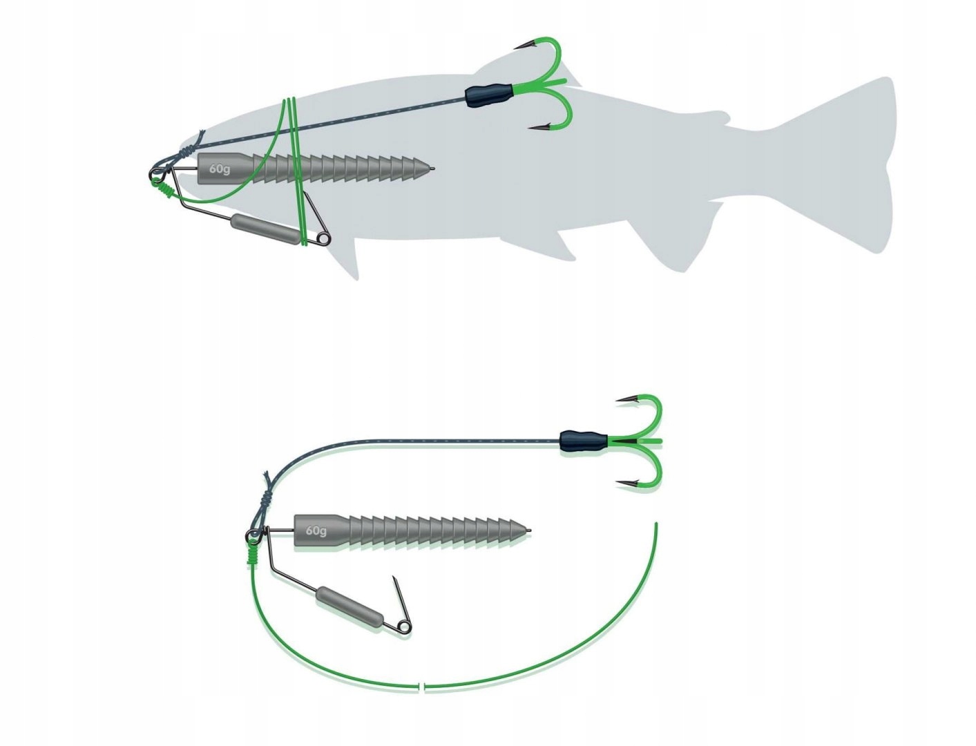 MadCat A-Static Spin Jig System 110mm 100g 2/0