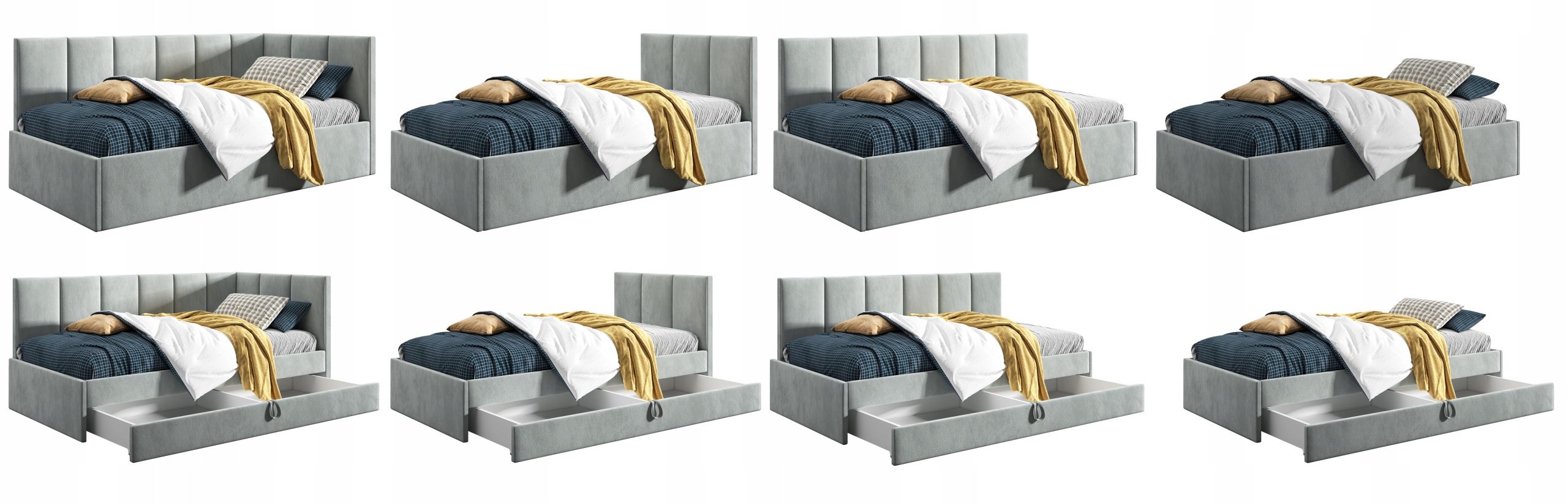 Łóżko młodzieżowe Tapczan 120x200 + POJEMNIK Stan opakowania oryginalne